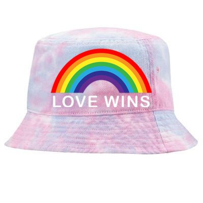 Love Wins Lgbtq Pride Month Rainbow Tie-Dyed Bucket Hat