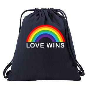 Love Wins Lgbtq Pride Month Rainbow Drawstring Bag