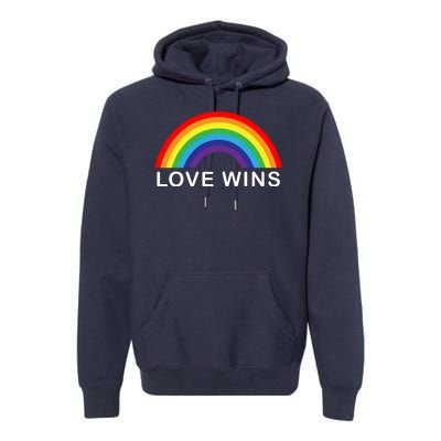 Love Wins Lgbtq Pride Month Rainbow Premium Hoodie