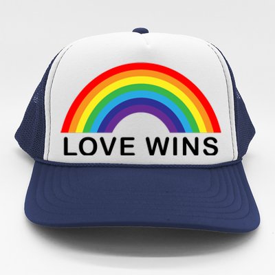 Love Wins Lgbtq Pride Month Rainbow Trucker Hat