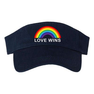 Love Wins Lgbtq Pride Month Rainbow Valucap Bio-Washed Visor