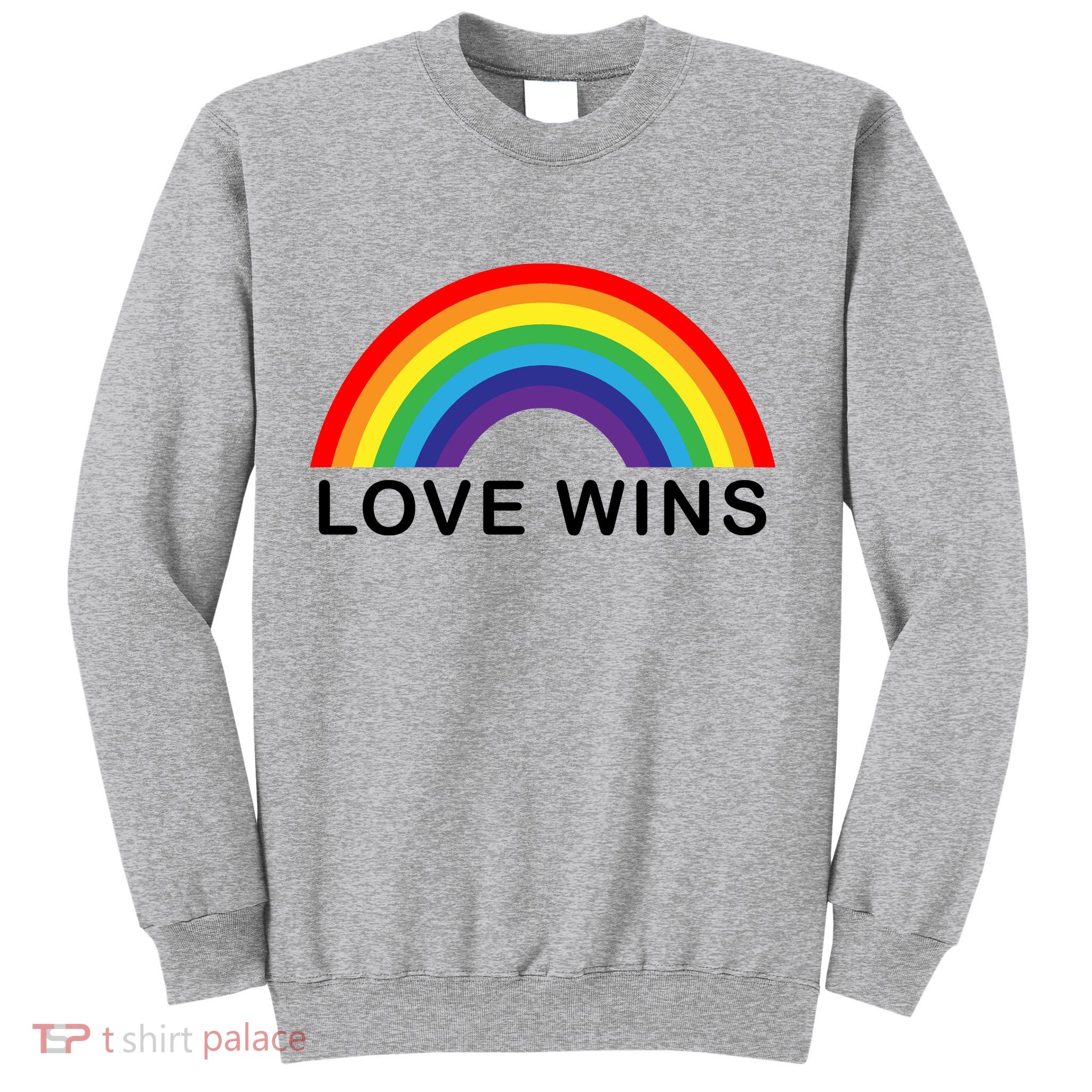 Love Wins Lgbtq Pride Month Rainbow Sweatshirt