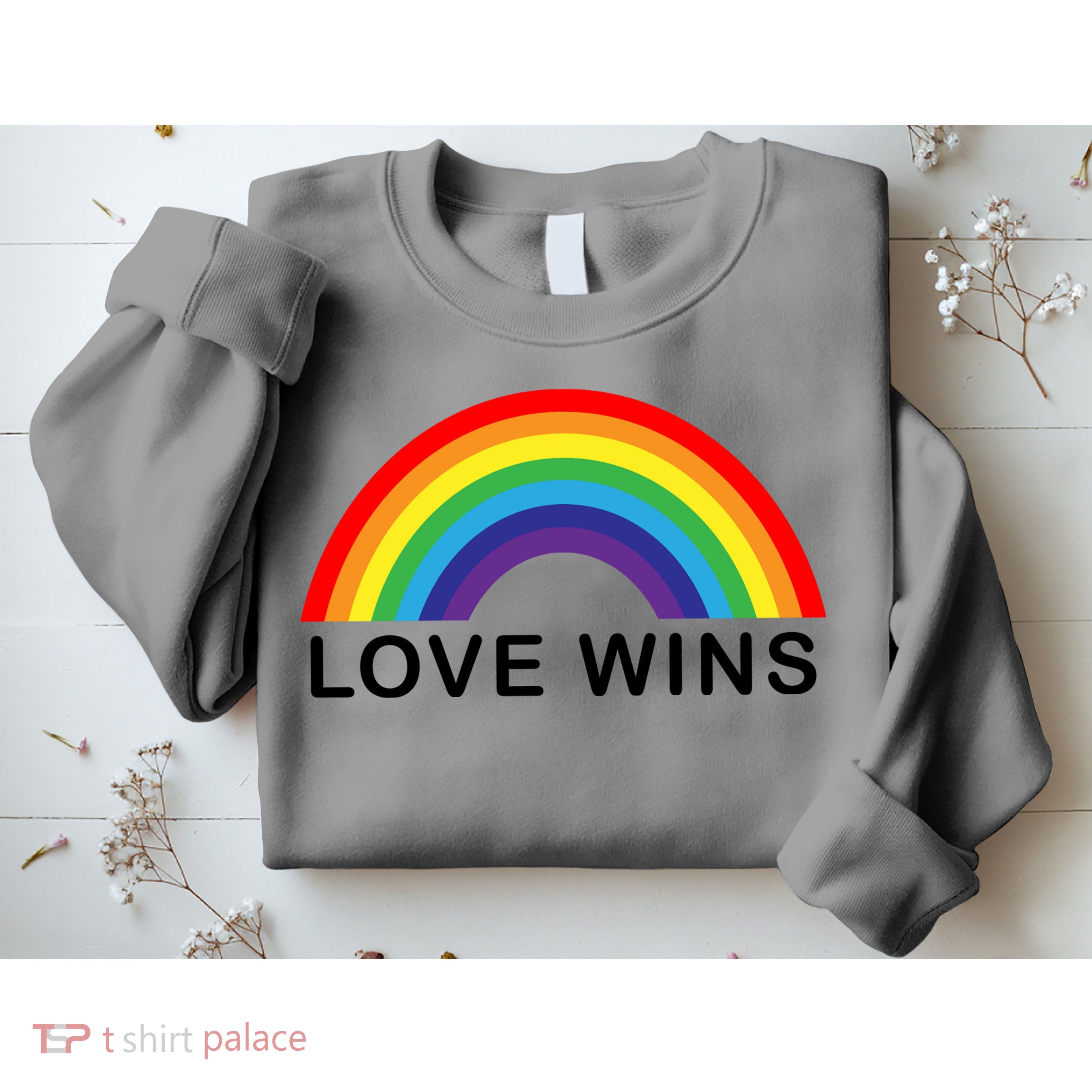 Love Wins Lgbtq Pride Month Rainbow Sweatshirt