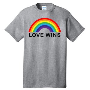 Love Wins Lgbtq Pride Month Rainbow Tall T-Shirt