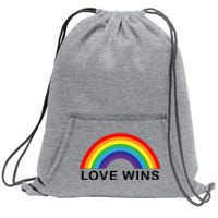 Love Wins Lgbtq Pride Month Rainbow Sweatshirt Cinch Pack Bag