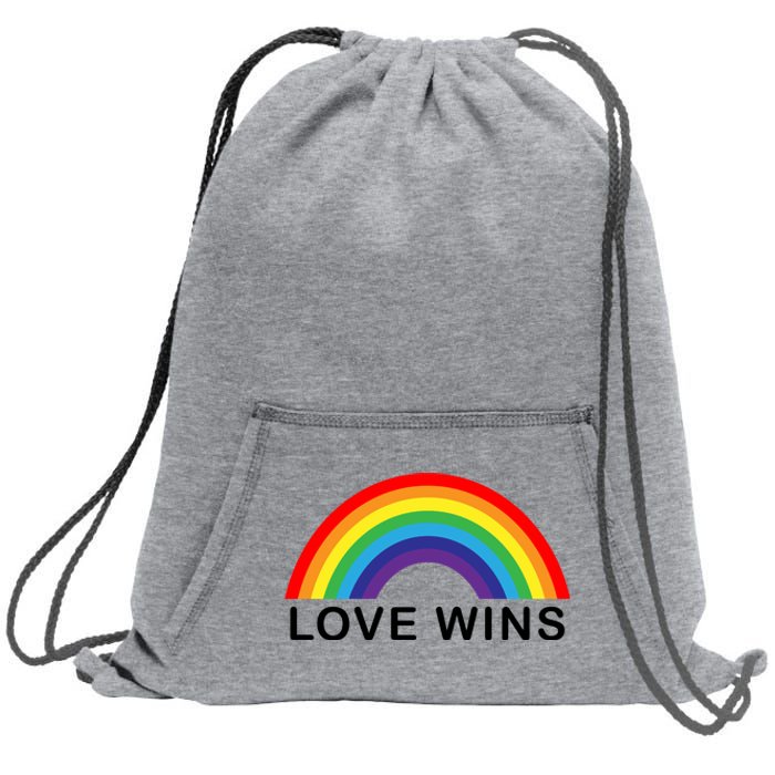 Love Wins Lgbtq Pride Month Rainbow Sweatshirt Cinch Pack Bag