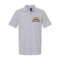 Love Wins Lgbtq Pride Month Rainbow Softstyle Adult Sport Polo