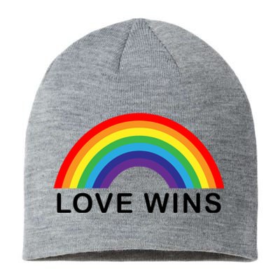 Love Wins Lgbtq Pride Month Rainbow Sustainable Beanie