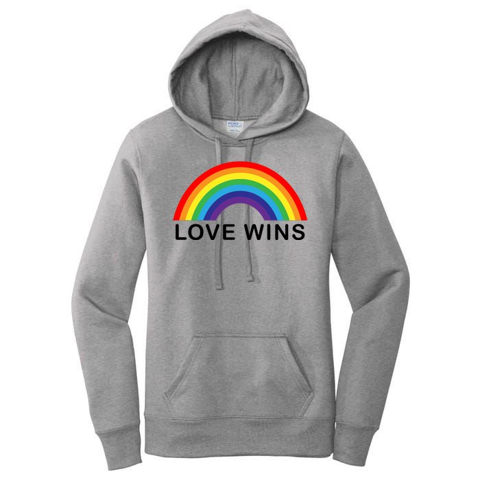 Love Wins Lgbtq Pride Month Rainbow Women's Pullover Hoodie