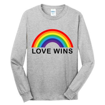Love Wins Lgbtq Pride Month Rainbow Tall Long Sleeve T-Shirt