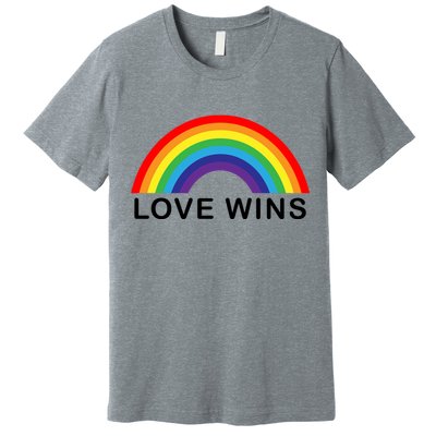 Love Wins Lgbtq Pride Month Rainbow Premium T-Shirt