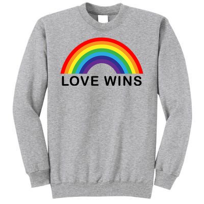 Love Wins Lgbtq Pride Month Rainbow Tall Sweatshirt