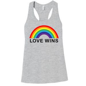 Love Wins Lgbtq Pride Month Rainbow Women's Racerback Tank