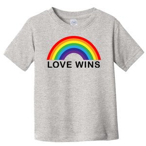 Love Wins Lgbtq Pride Month Rainbow Toddler T-Shirt