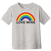 Love Wins Lgbtq Pride Month Rainbow Toddler T-Shirt