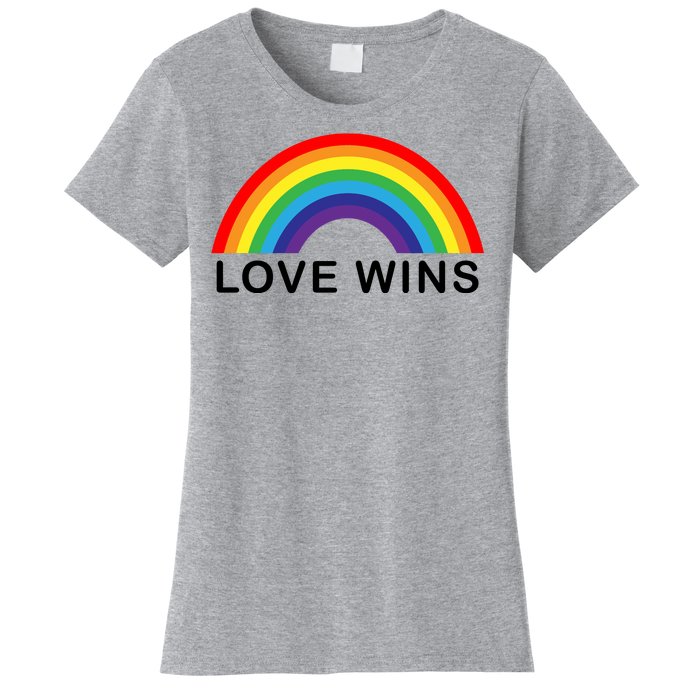 Love Wins Lgbtq Pride Month Rainbow Women's T-Shirt