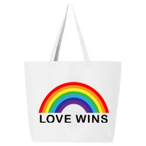 Love Wins Lgbtq Pride Month Rainbow 25L Jumbo Tote