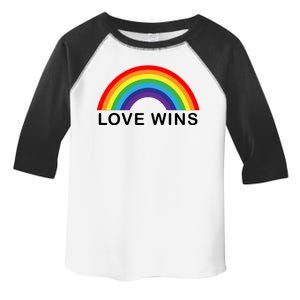 Love Wins Lgbtq Pride Month Rainbow Toddler Fine Jersey T-Shirt