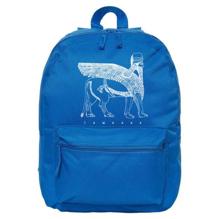 Lamassu Winged Lion Assyrian Sumerian Mesopotamia Gift 16 in Basic Backpack