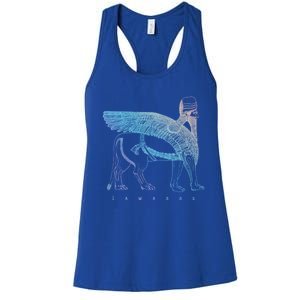 Lamassu Winged Lion Assyrian Sumerian Mesopotamia Funny Gift Women's Racerback Tank