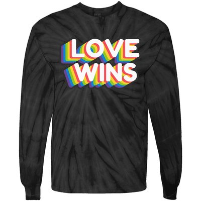 Love Wins Tie-Dye Long Sleeve Shirt