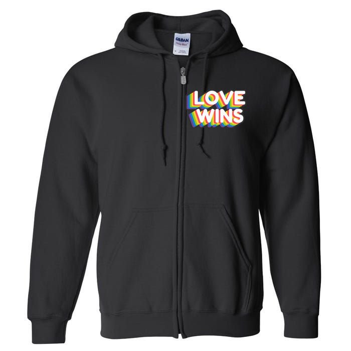 Love Wins Full Zip Hoodie