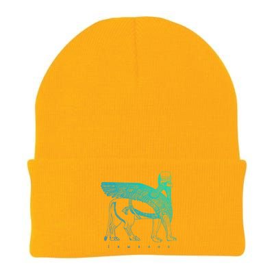 Lamassu Winged Lion Assyrian Sumerian Mesopotamia Gift Knit Cap Winter Beanie