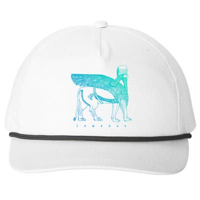 Lamassu Winged Lion Assyrian Sumerian Mesopotamia Gift Snapback Five-Panel Rope Hat