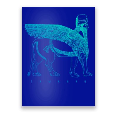 Lamassu Winged Lion Assyrian Sumerian Mesopotamia Gift Poster