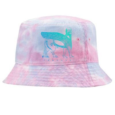 Lamassu Winged Lion Assyrian Sumerian Mesopotamia Gift Tie-Dyed Bucket Hat