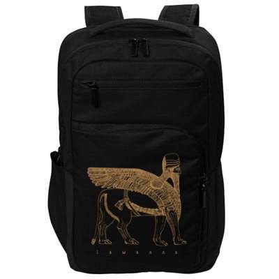 Lamassu Winged Lion Assyrian Sumerian Mesopotamia Gift Impact Tech Backpack