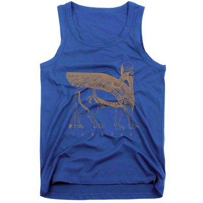 Lamassu Winged Lion Assyrian Sumerian Mesopotamia Gift Tank Top