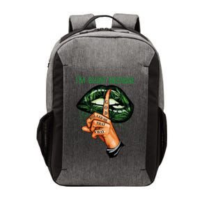 Lips Weed Leaf I'm Blunt God Rolled Me Funny 420 Marijuana Dripping Lips Vector Backpack