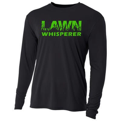 Lawn Whisperer Landscaping Yard Work Cooling Performance Long Sleeve Crew