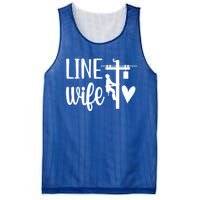 Line Wife Lineworker Husband Linewife Proud Line Wife Gift Mesh Reversible Basketball Jersey Tank