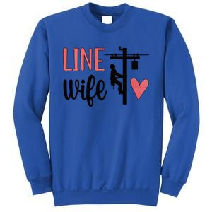 Line Wife Lineworker Husband Linewife Proud Line Wife Great Gift Sweatshirt