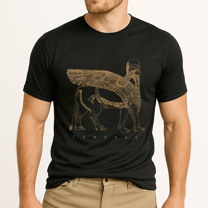 Lamassu Winged Lion Assyrian Sumerian Mesopotamia Performance Shirt