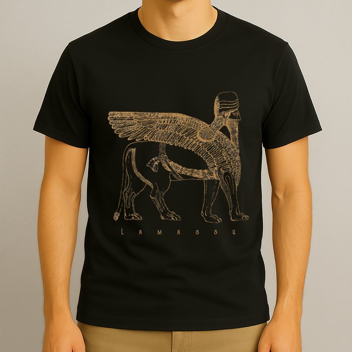 Lamassu Winged Lion Assyrian Sumerian Mesopotamia T-Shirt
