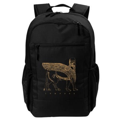 Lamassu Winged Lion Assyrian Sumerian Mesopotamia Backpack