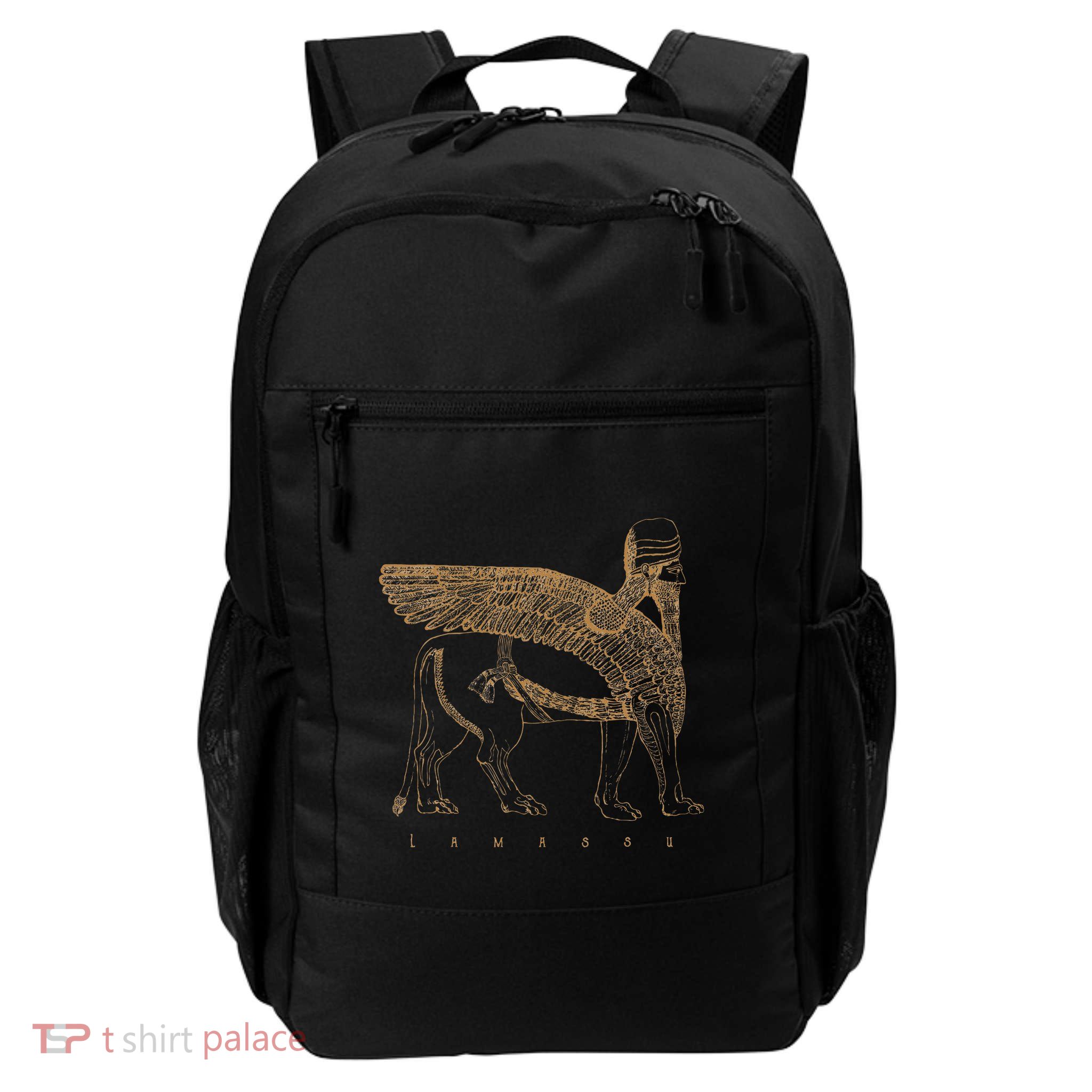 Lamassu Winged Lion Assyrian Sumerian Mesopotamia Backpack