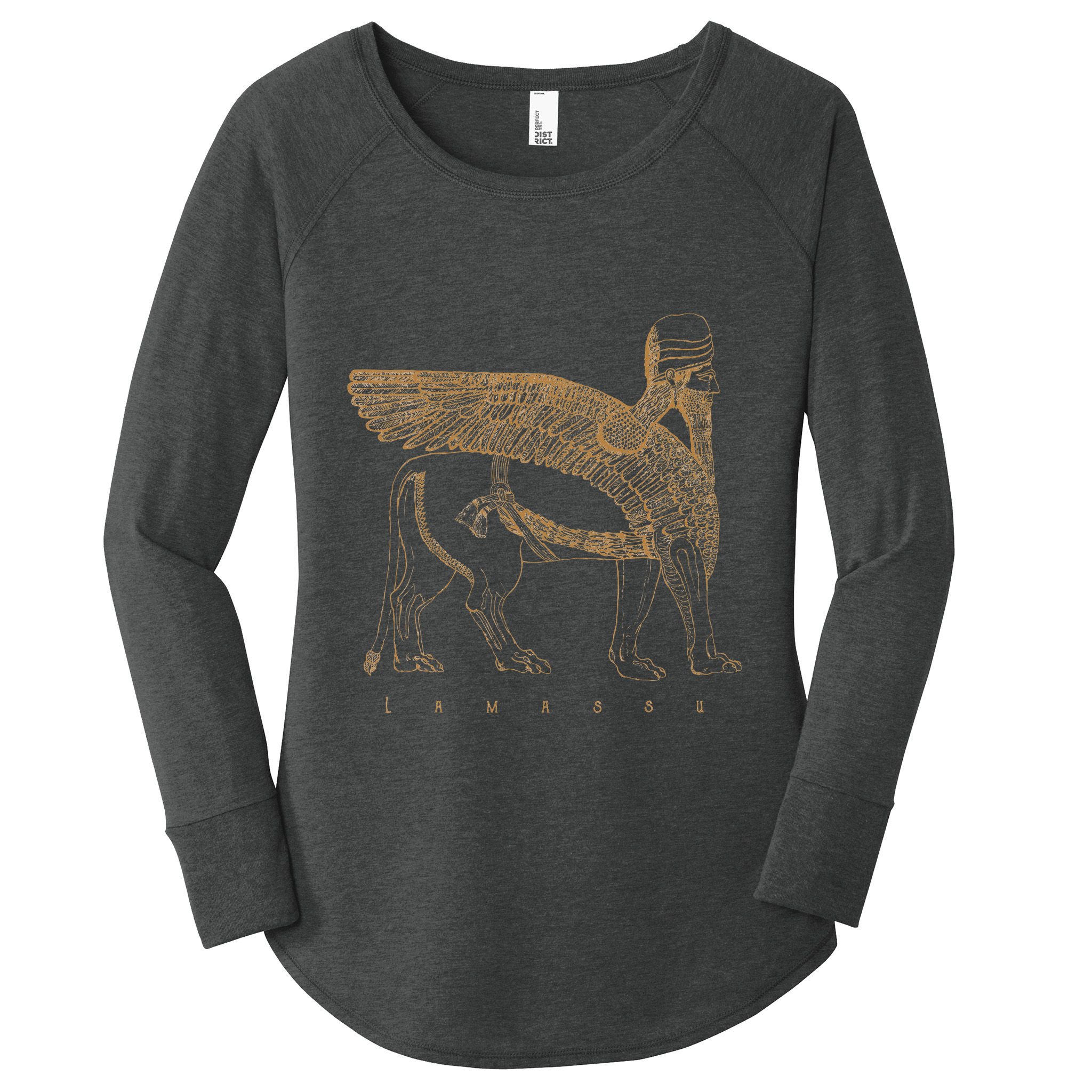 Lamassu Winged Lion Assyrian Sumerian Mesopotamia Women's Perfect Tri Tunic Long Sleeve Shirt