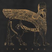 Lamassu Winged Lion Assyrian Sumerian Mesopotamia Large Microfiber Waffle Golf Towel