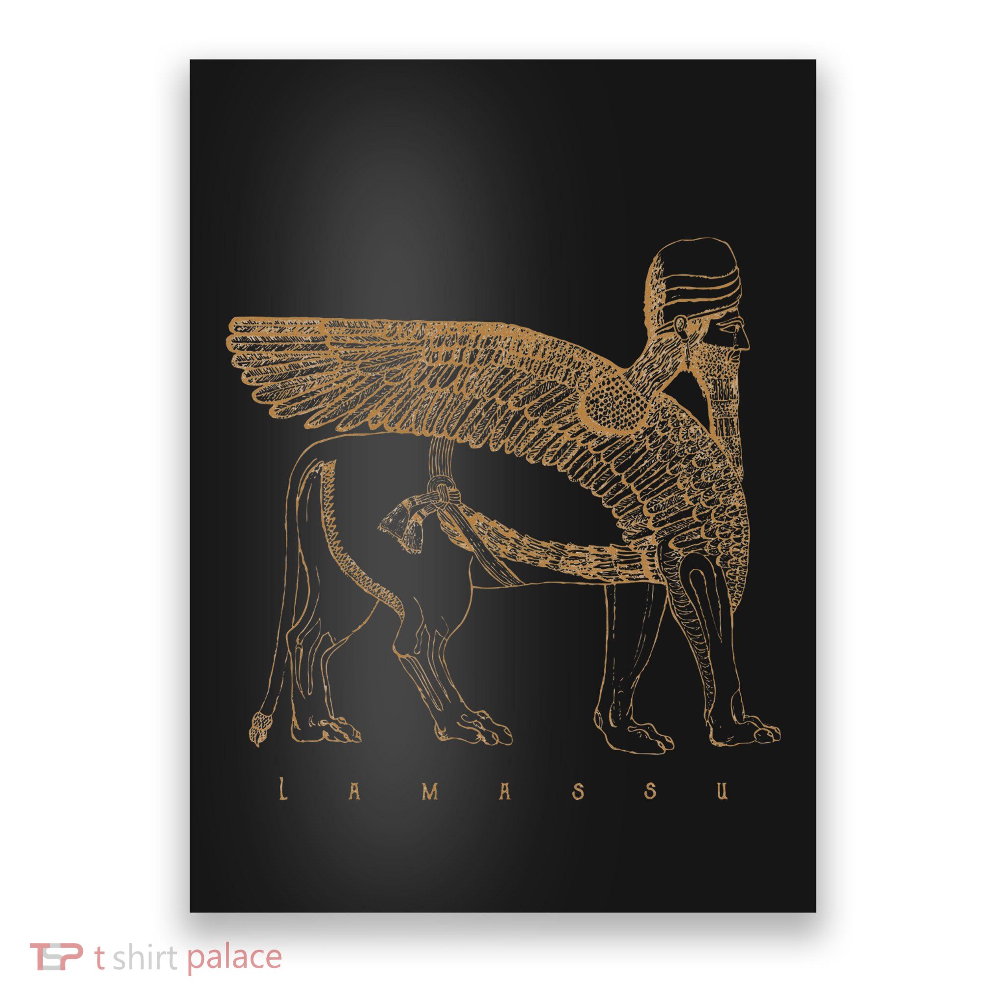 Lamassu Winged Lion Assyrian Sumerian Mesopotamia Poster