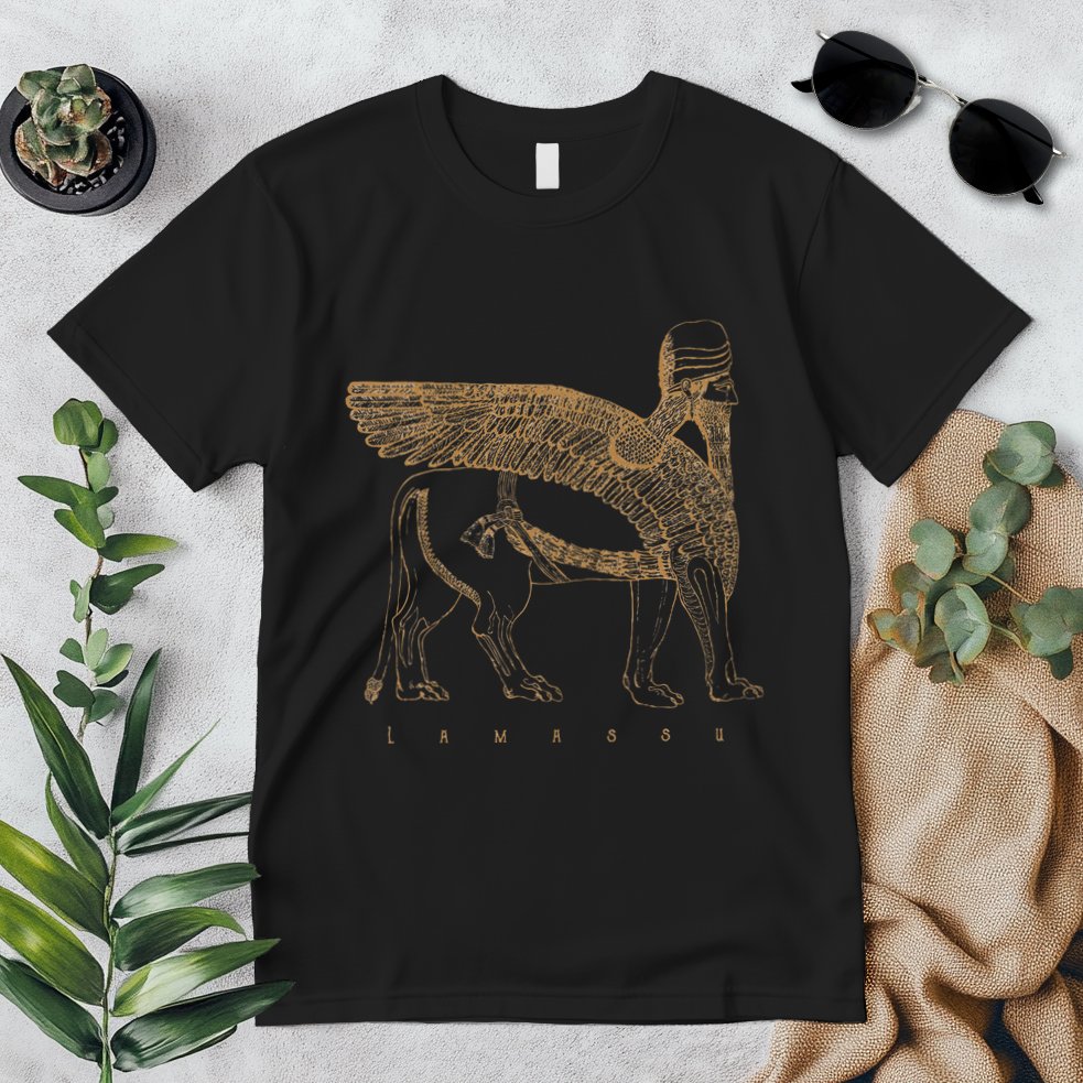 Lamassu Winged Lion Assyrian Sumerian Mesopotamia Premium T-Shirt
