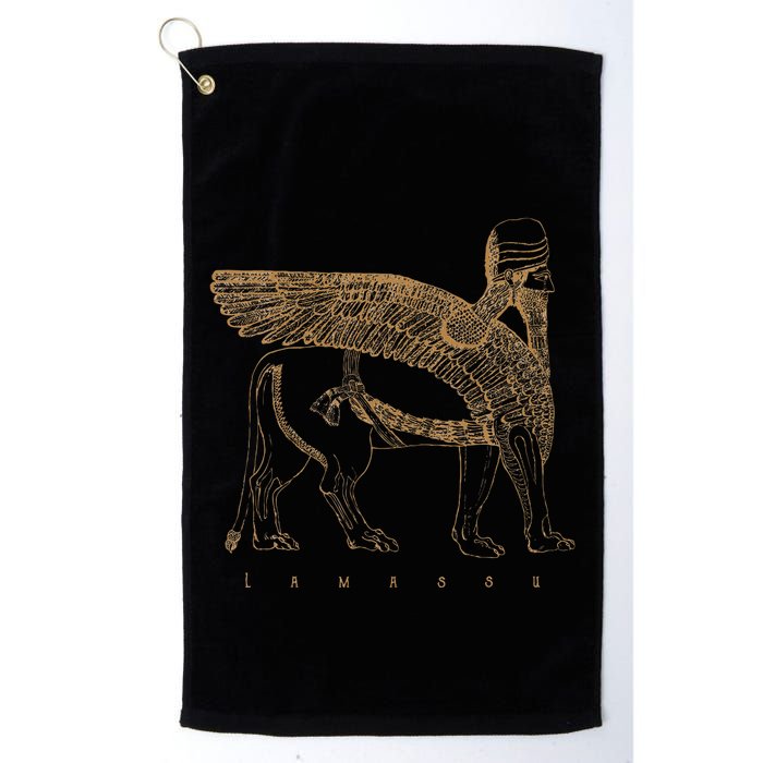Lamassu Winged Lion Assyrian Sumerian Mesopotamia Golf Towel