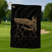 Lamassu Winged Lion Assyrian Sumerian Mesopotamia Golf Towel