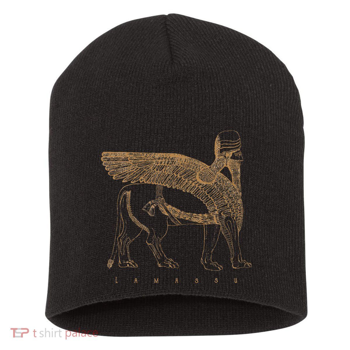 Lamassu Winged Lion Assyrian Sumerian Mesopotamia Short Acrylic Beanie