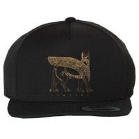 Lamassu Winged Lion Assyrian Sumerian Mesopotamia Wool Snapback Cap