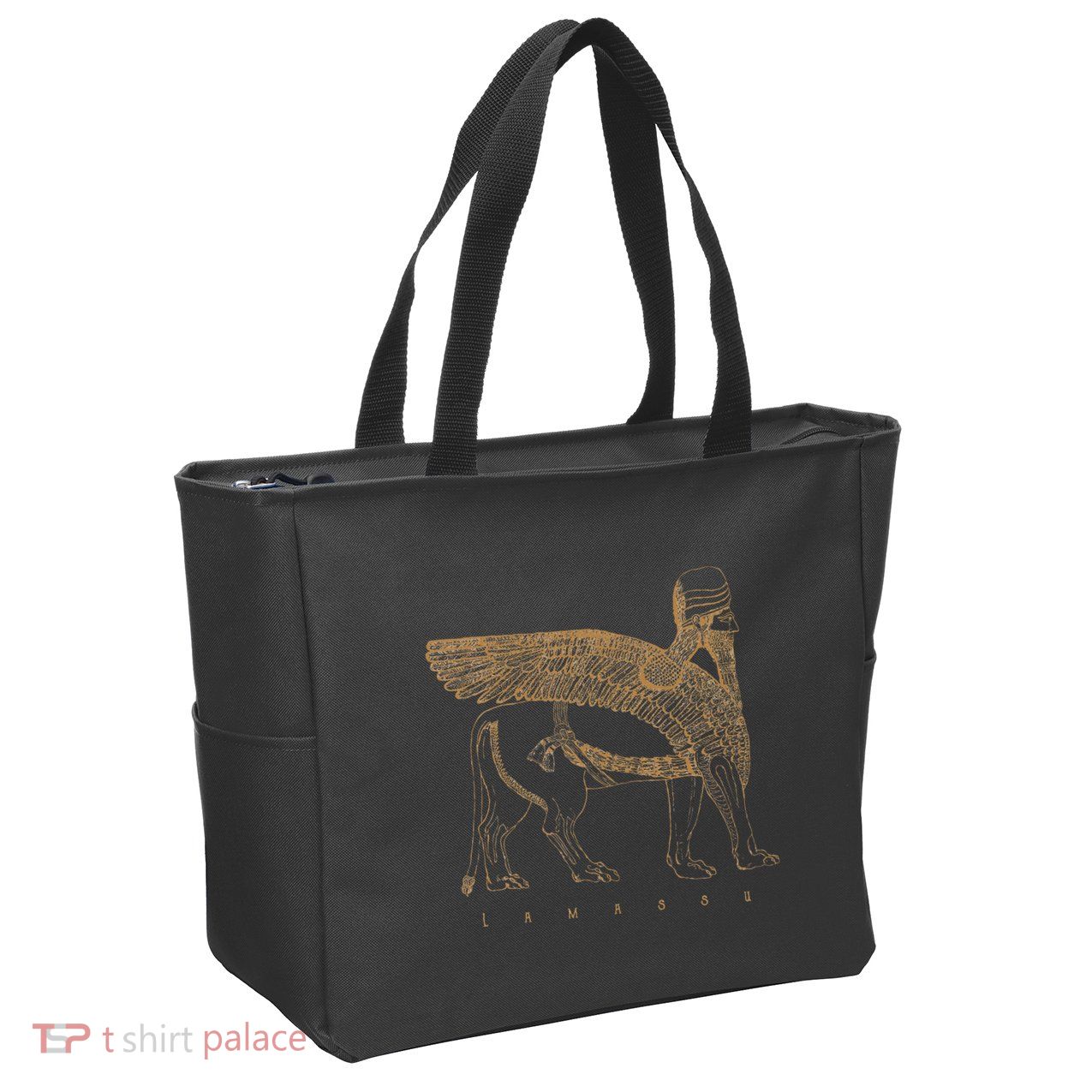 Lamassu Winged Lion Assyrian Sumerian Mesopotamia Zip Tote Bag