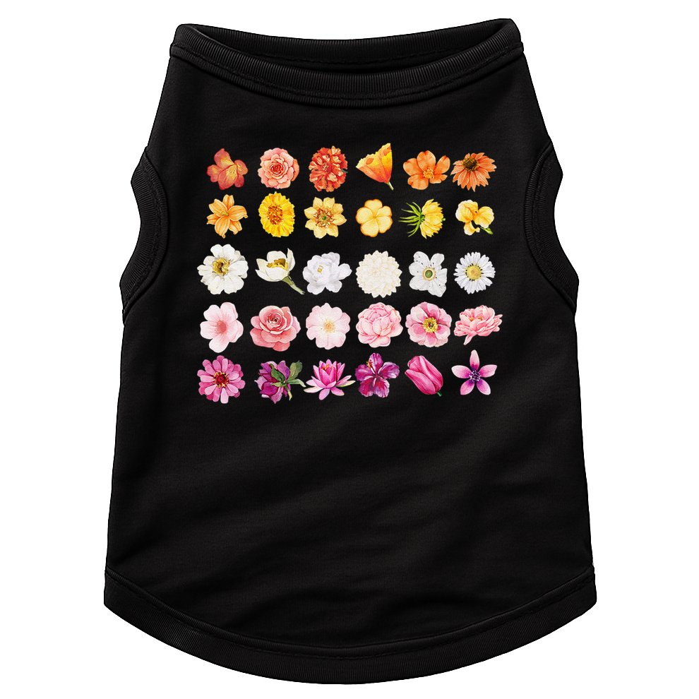 Lesbian Wildflower Lgbt Pride Floral Subtle Sapphic Queer Doggie Tank